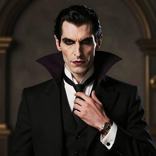 Photorealistic Ultra-Detailed Gentleman Vampire