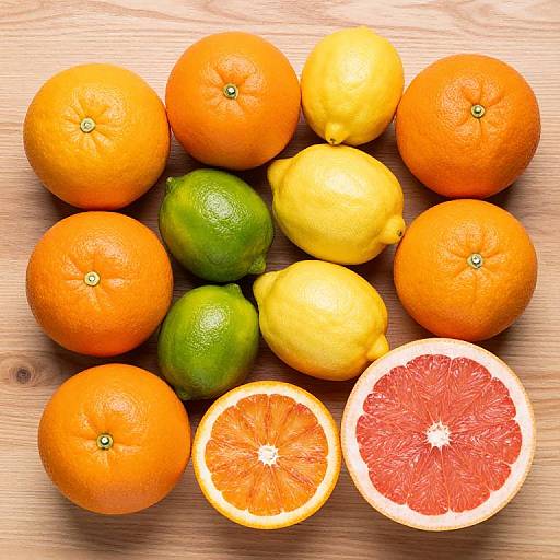 Vibrant Citrus Fruit Arrangement
