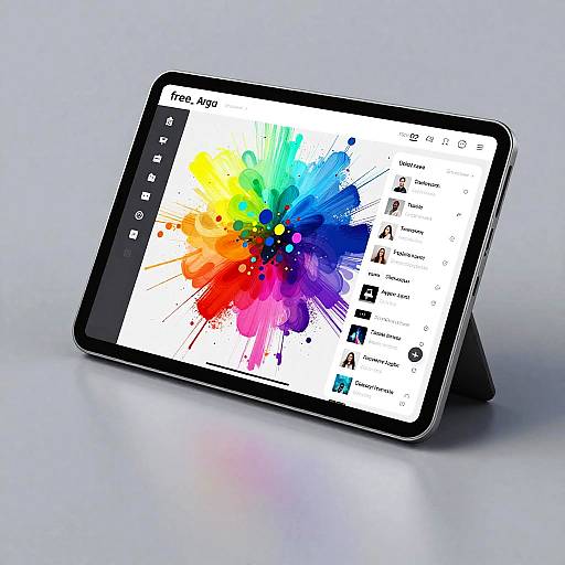 Futuristic Digital Art Creator Interface