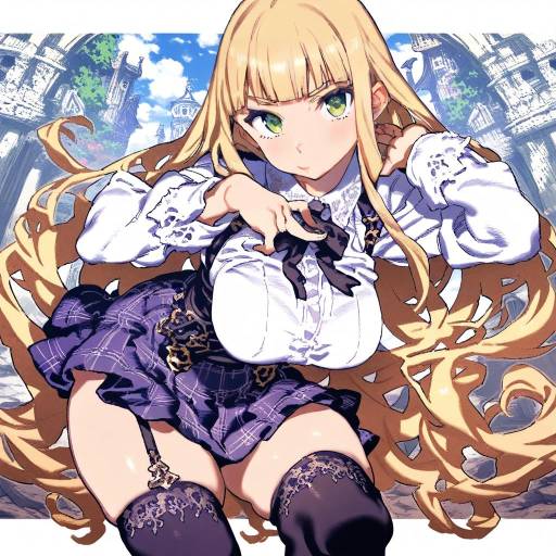 Illustration of Anne (shingeki no bahamut), shingeki no bahamut in the style of Ireading