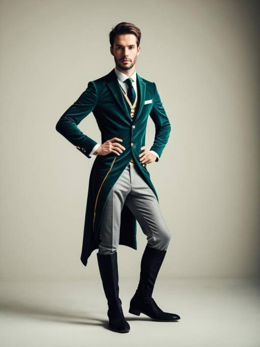 Striking Portrait of One-Legged Fashion