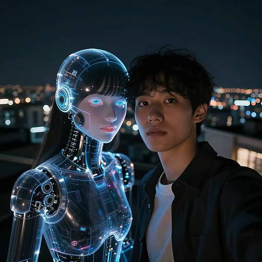 Final Melancholic AI-Human Selfie