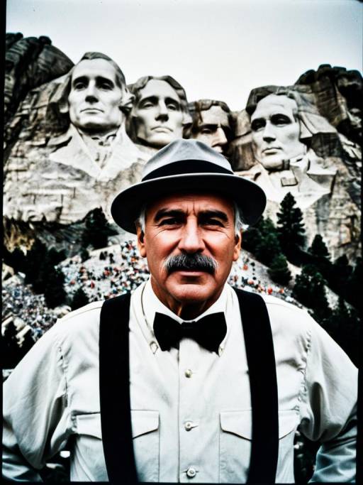 Man in Mount Rushmore Costume