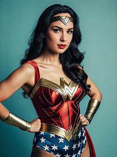 Waist-Up Wonder Woman Editorial Portrait