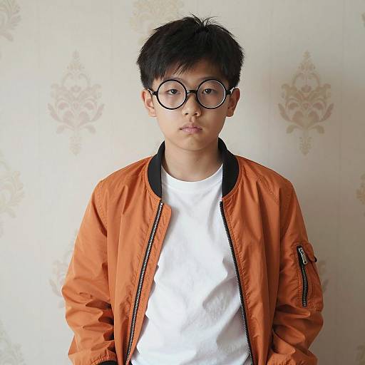 1980s Style Portrait of Young Boy