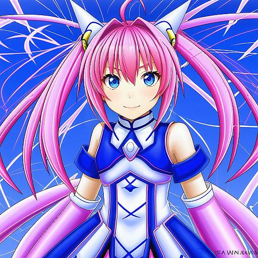 Illustration of Caro ru lushe, lyrical nanoha in the style of Terrajin