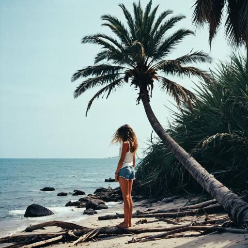 Desolate Beauty: Teenage Castaway Scene