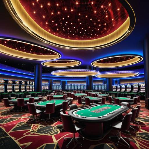 Modern Las Vegas Casino Poker Hall Interior