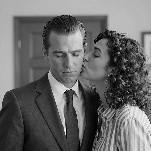 Elegant Black and White Couple Portrait