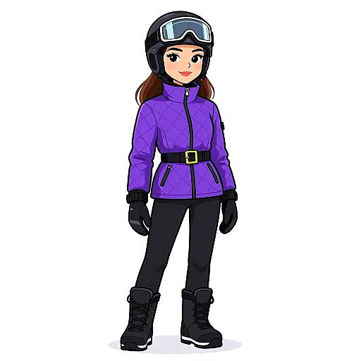 Modern Winter Chic Woman Portrait