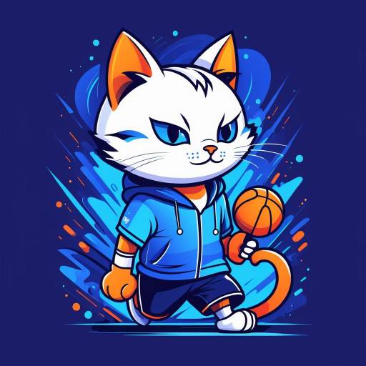 Cartoon Cat in Sports Injury Design