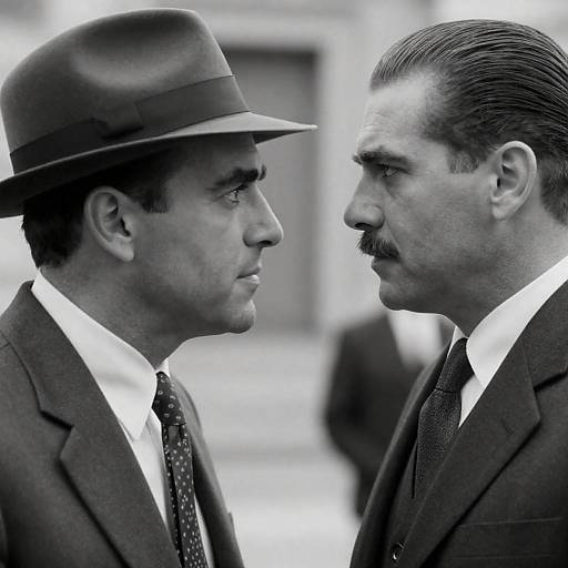 Intense Close-Up of Two Men