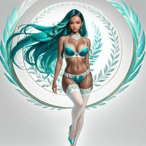 Elegant Enigmatic Woman in Lingerie Elegant Enigmatic Woman in Lingerie