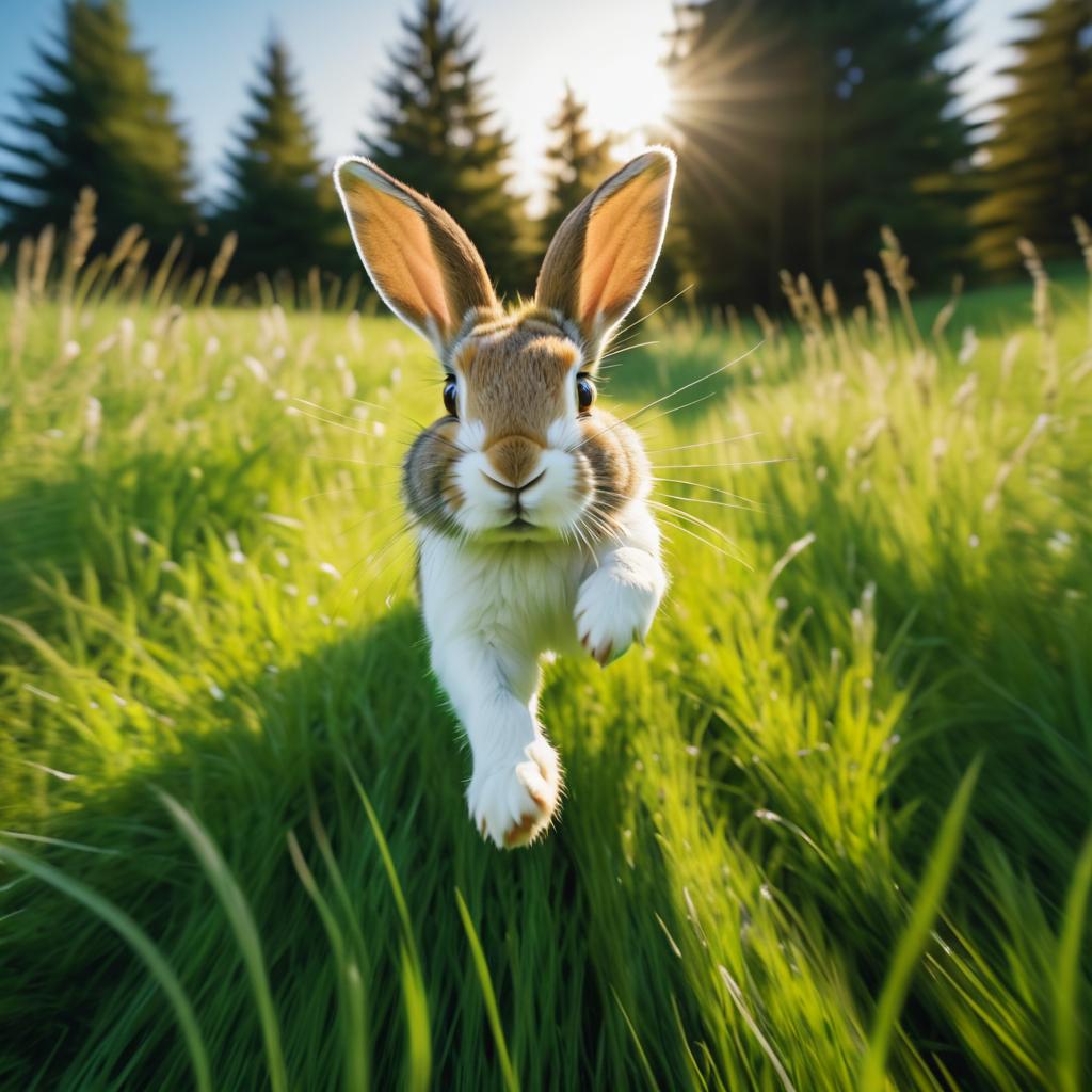 GoPro Capture of a Running Rabbit