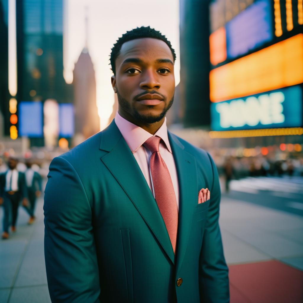 Vibrant Portrait of Nigerian Man in NYC