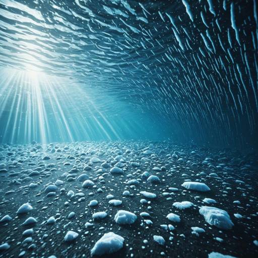 Underwater Ocean Scene with Fish and Ice