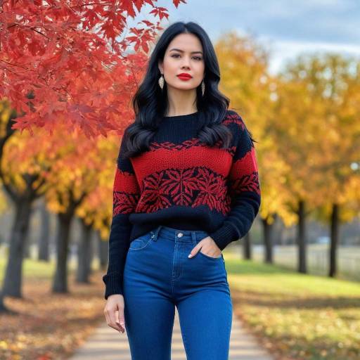 Autumn Fashion: Girl in Denim Attire