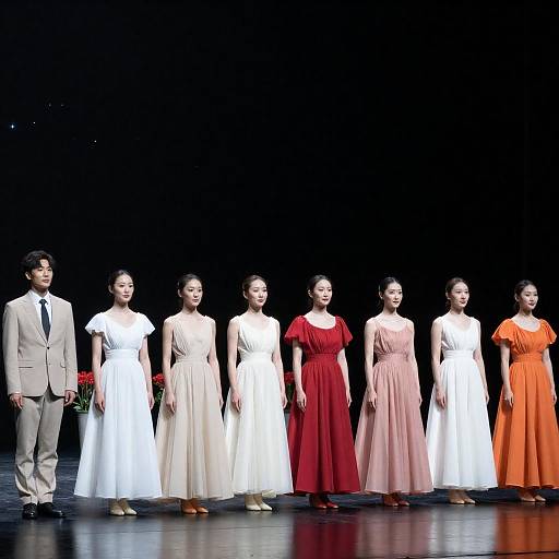 Stunning Stage Performance with Nine Women