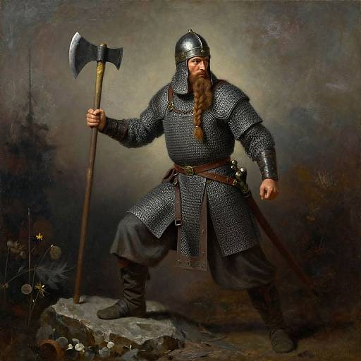 Byzantine Warrior Ready for Battle