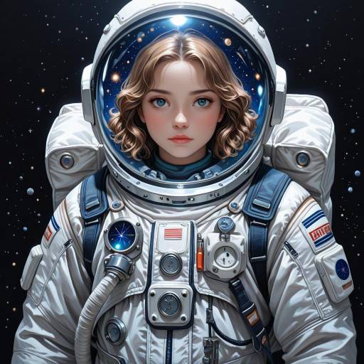 Young Astronaut Adventurer in Space