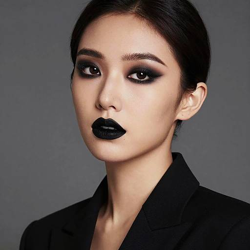 Elegant Black Outfit Makeup Look