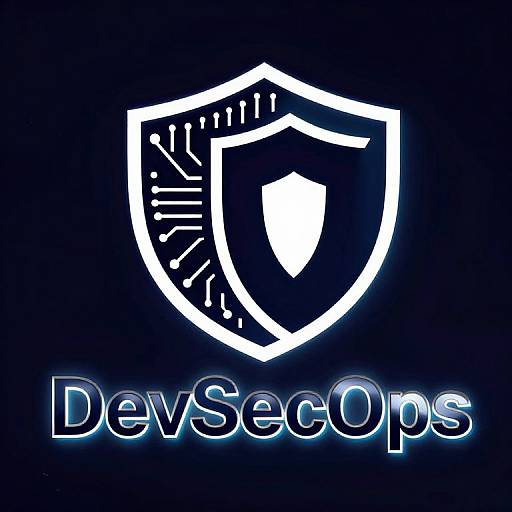 Bold DevSecOps Cybersecurity Emblem