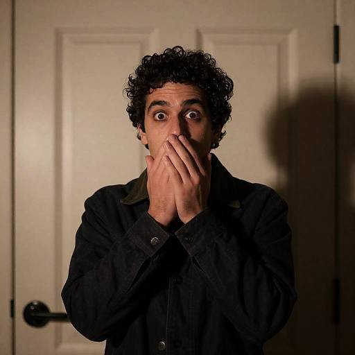 Mysterious Man in Dim Lighting