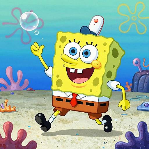 Whimsical Nautical Sponge Gentleman