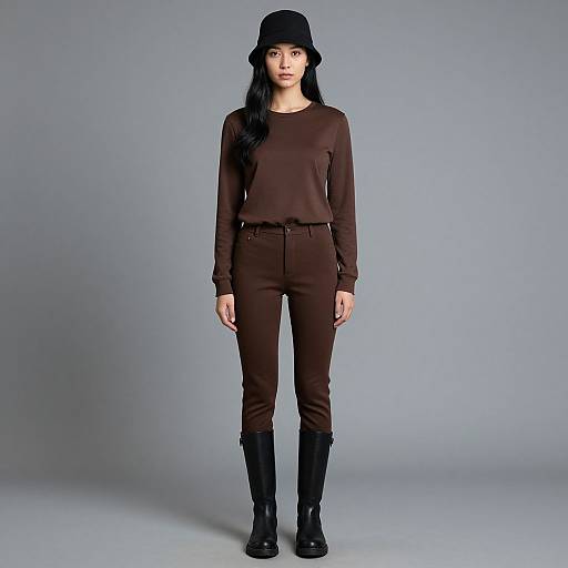 Realistic Woman in Casual Costume