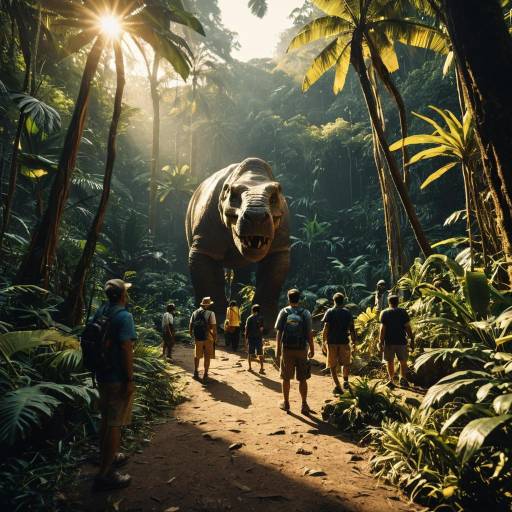 Timeless Adventurers in Prehistoric Jungle