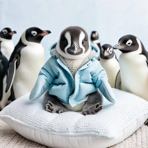 Cozy Baby Penguins in Gentle Light
