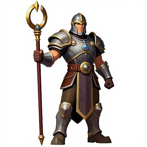 80s Nanotech D&D Warrior Illustration