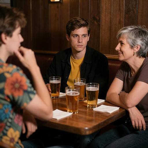 Evening Vibes in a Cozy Bar