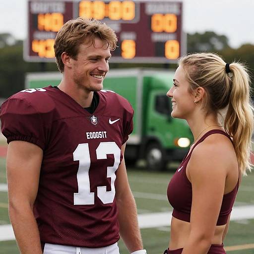 Dynamic Duo: Football Players in Action