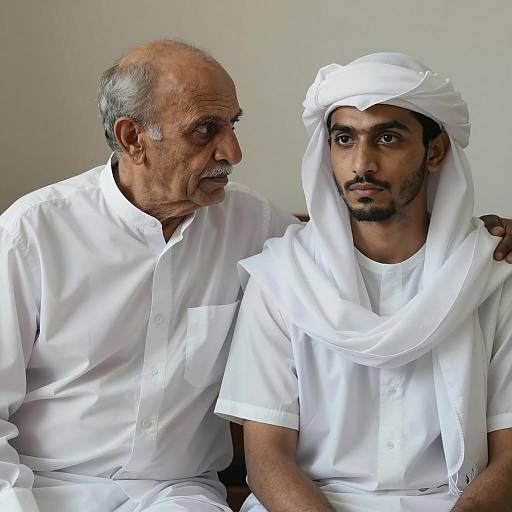 Intense Conversation Between Two Men