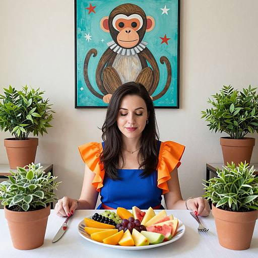 Vibrant Dining with Colorful Details