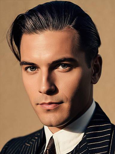 1920s Man Close-Up Portrait