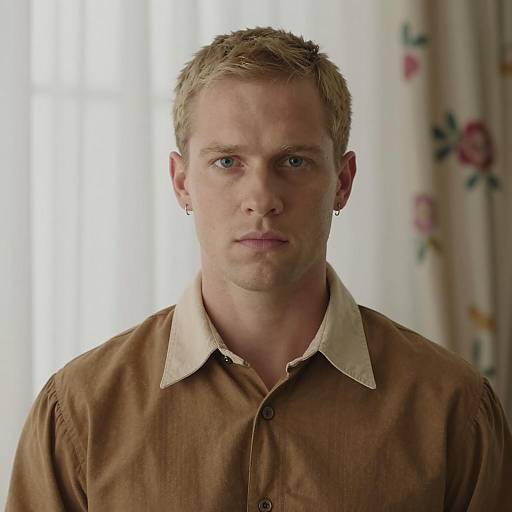 Intense Gaze: Fashionable Portrait Photograph