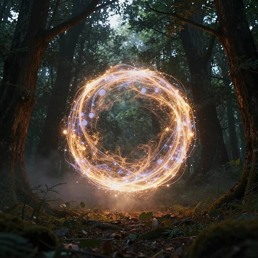 Glowing Orb of Energia in Forest