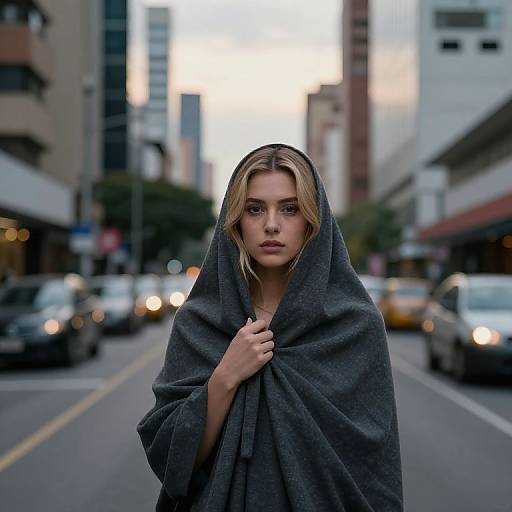 Latina Blonde Draping Photography Bogotá