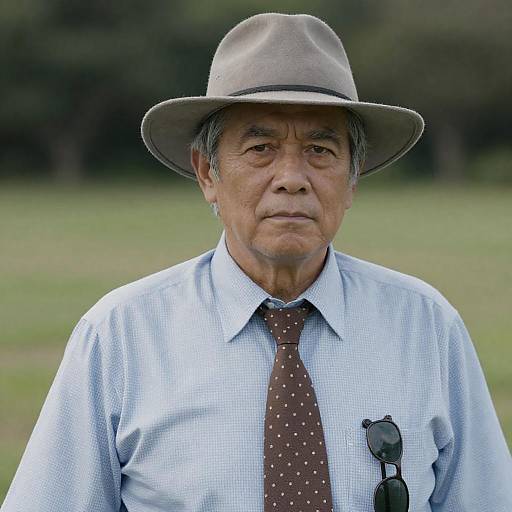 Stylish Middle-Aged Man in Nature