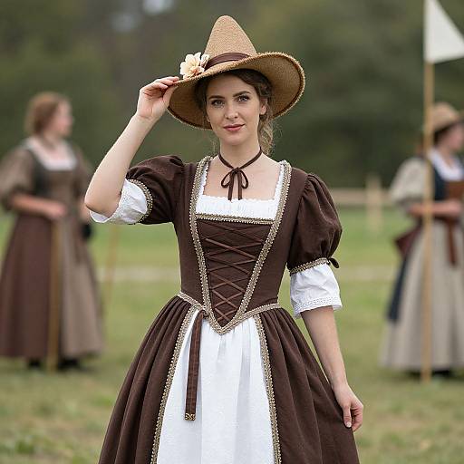 Woman in Renaissance Festival Costume