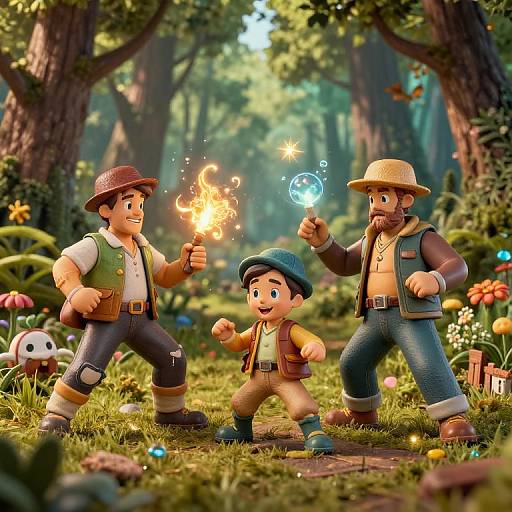 Retro Collectibles Battle in Fairytale Forest