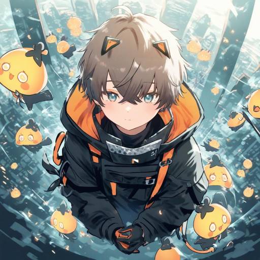 Illustration of Alban knox, nijisanji in the style of Ayakashi (monkeypanch)