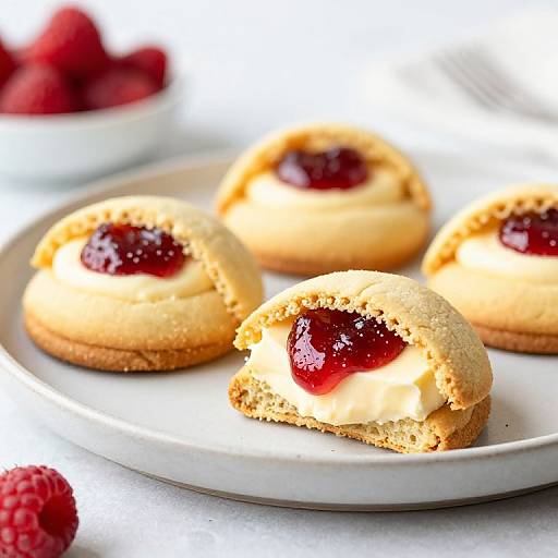 Kolachy Cookies with Pineapple and Raspberry