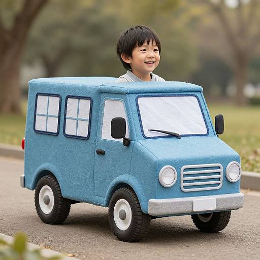 Handcrafted Little Blue Truck Costume