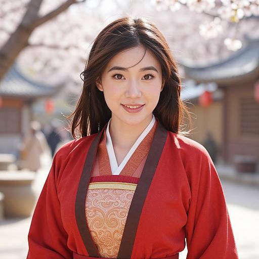 Realistic Mulan Costume Portrait