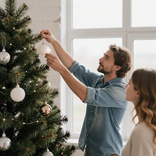 Festive Moment: Holiday Tree Decoration