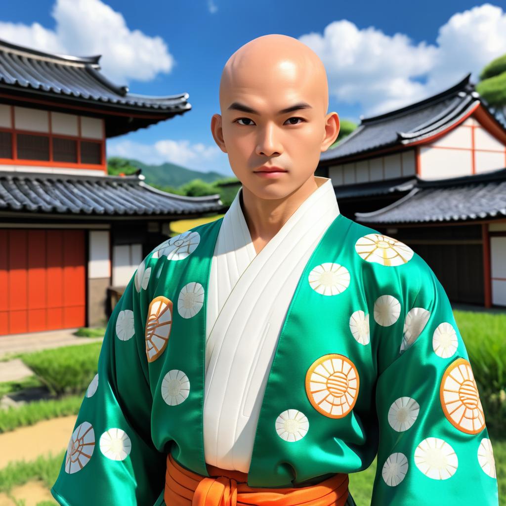 Tien in Akira Toriyama's Japanese Village