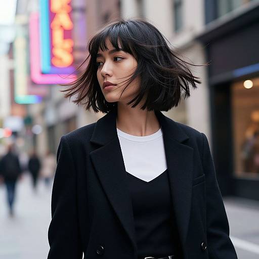 Chic Woman with Volume-Boosting Bob